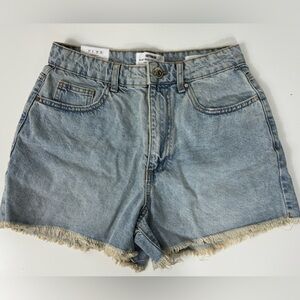 COTTON ON High Rise Mom Stretch Denim Jean Shorts‎ Size 6 NWT